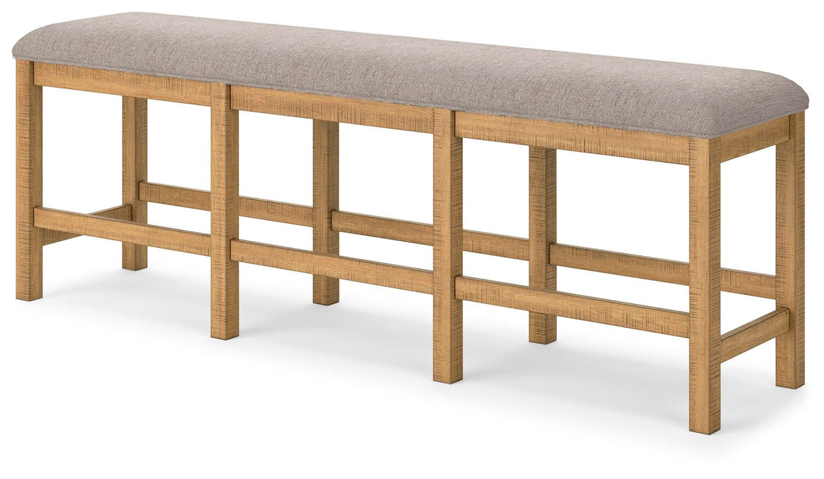 Havonplane Counter Height Extension Dining Table 4 Barstools and Bench