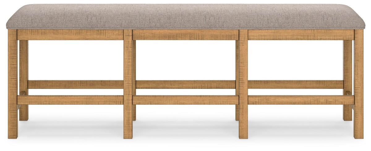 Havonplane Counter Height Dining Table, 6 Barstools and Bench