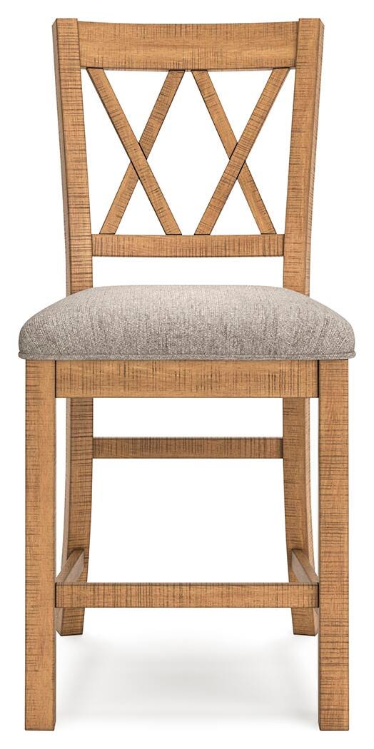 Havonplane Counter Height Dining Table, 6 Barstools and Bench
