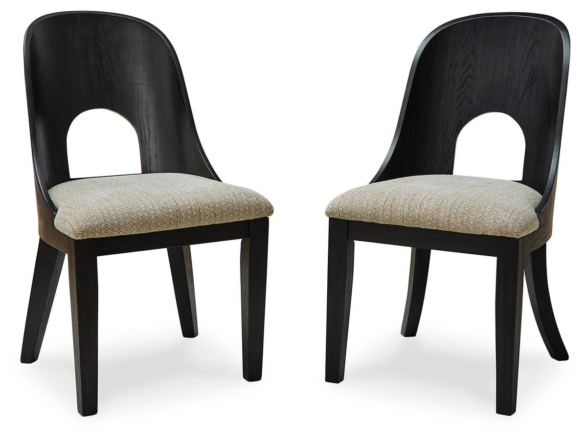 Rowanbeck Dining Table, 2 Arm Chairs and 4 Side Chairs