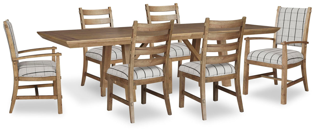 Ridgester Extension Dining Table, 2 Arm Chairs and 4 Side Chairs