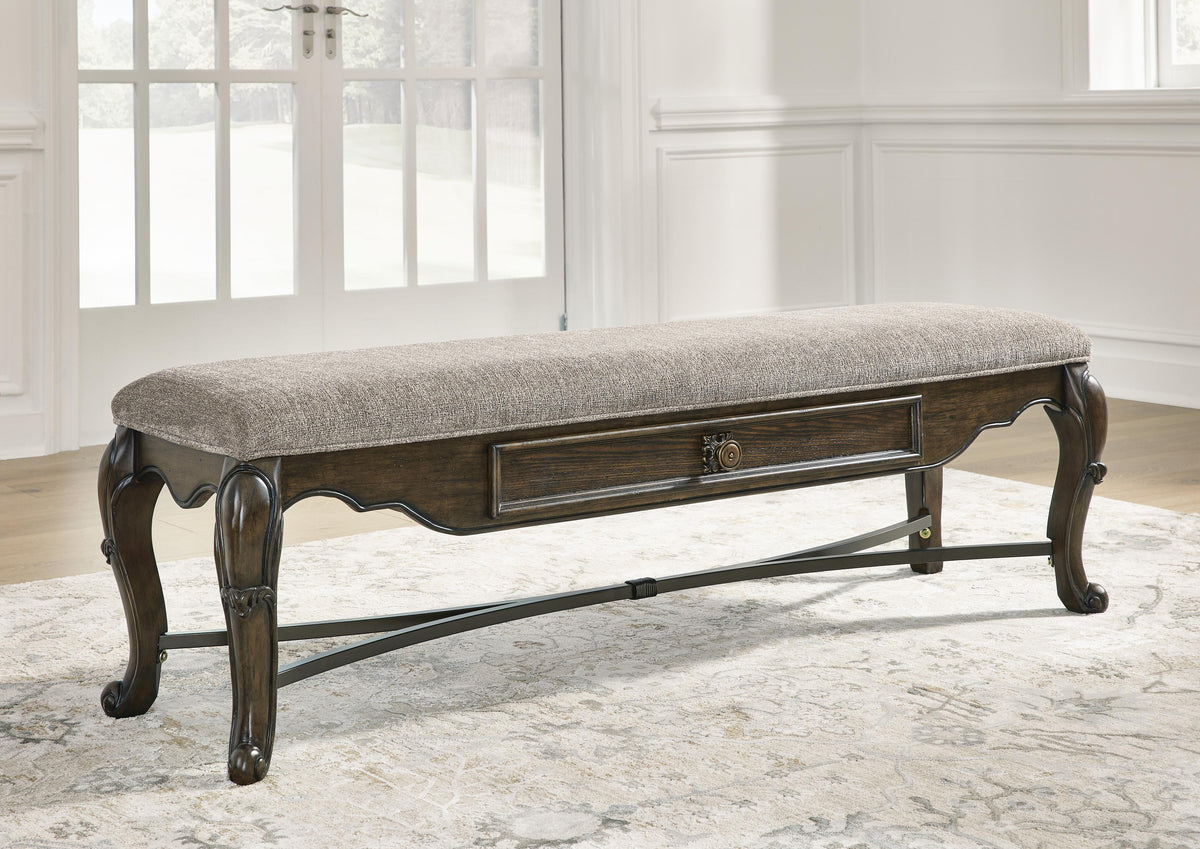 Maylee Extension Dining Table, 4 Chairs and Bench