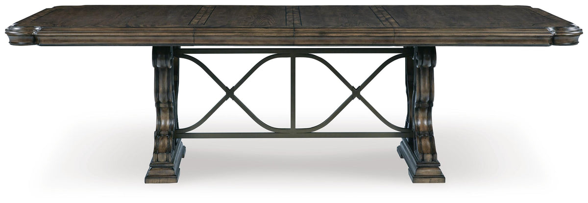 Maylee Dining Table, 6 Chairs and Bench