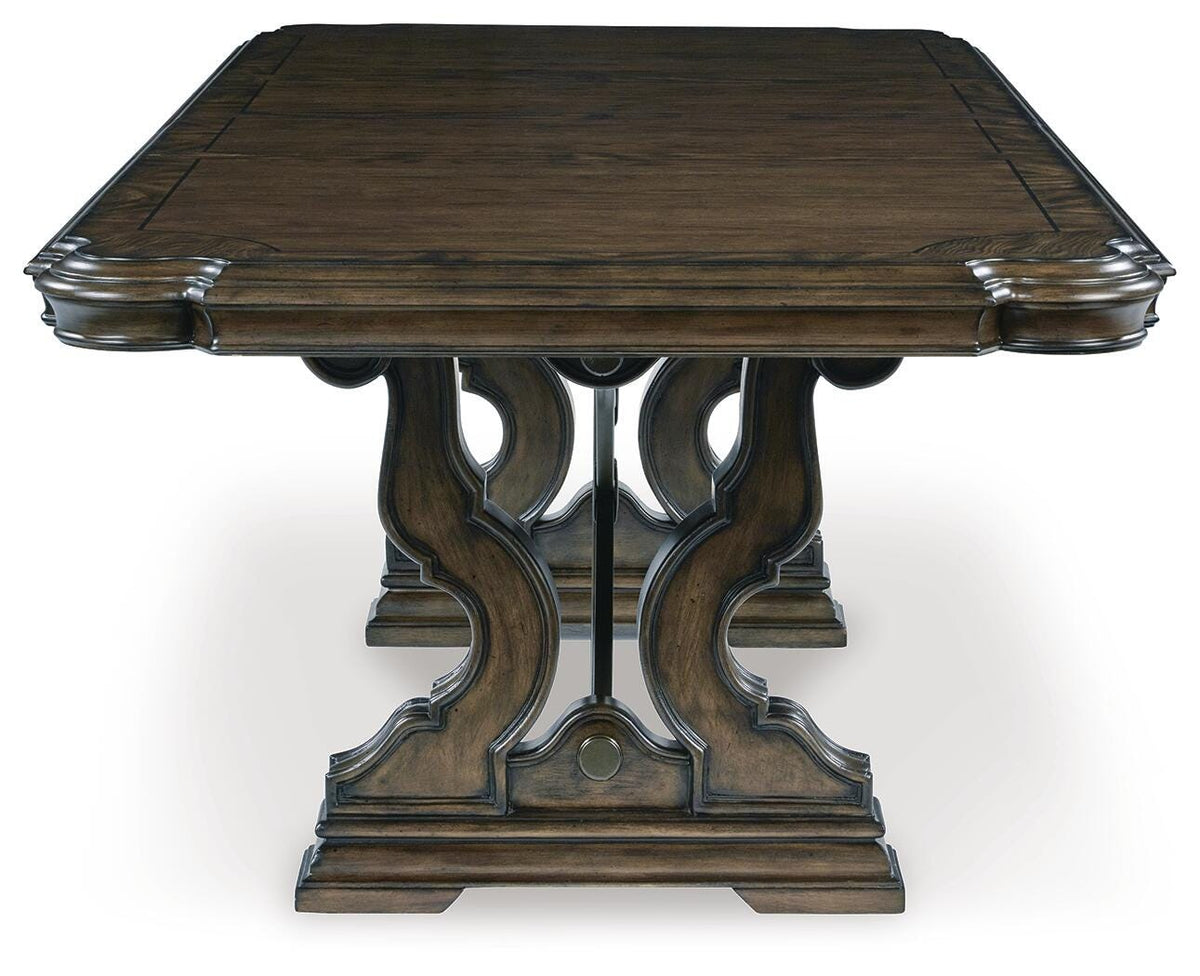Maylee Dining Table, 6 Chairs and Bench