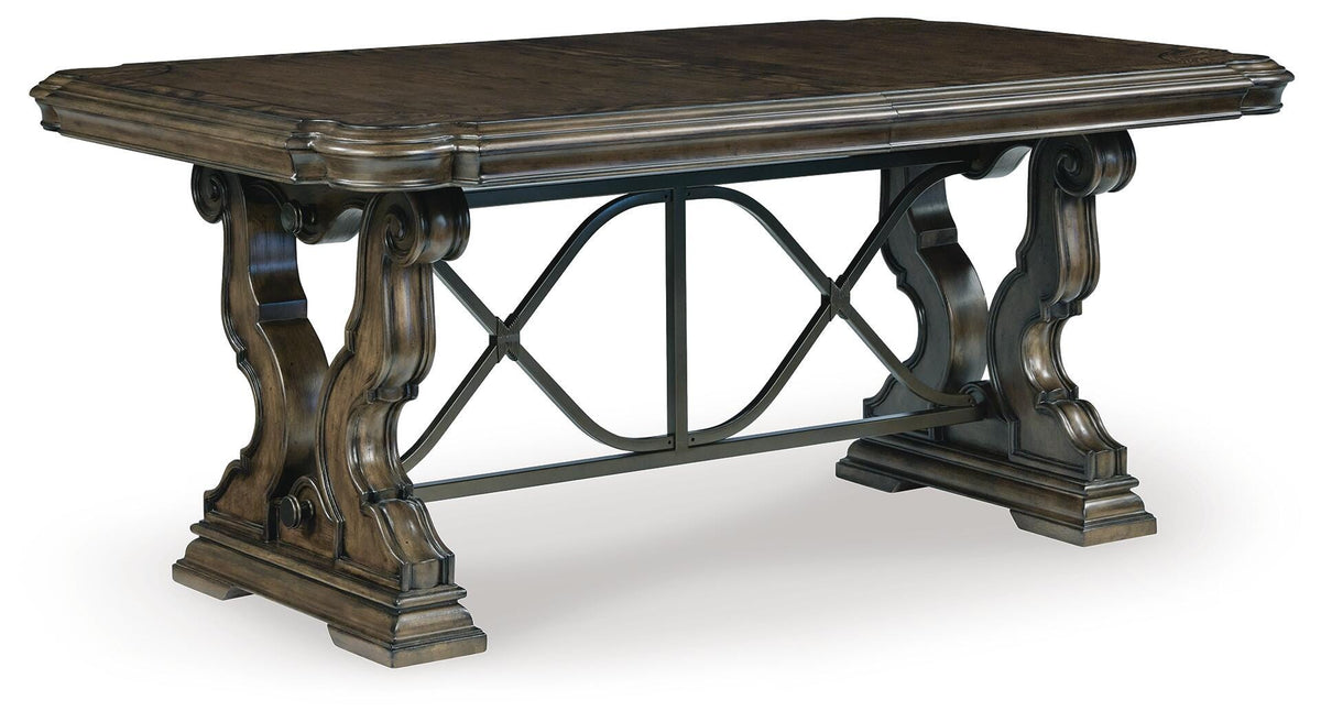 Maylee Dining Table, 6 Chairs and Bench