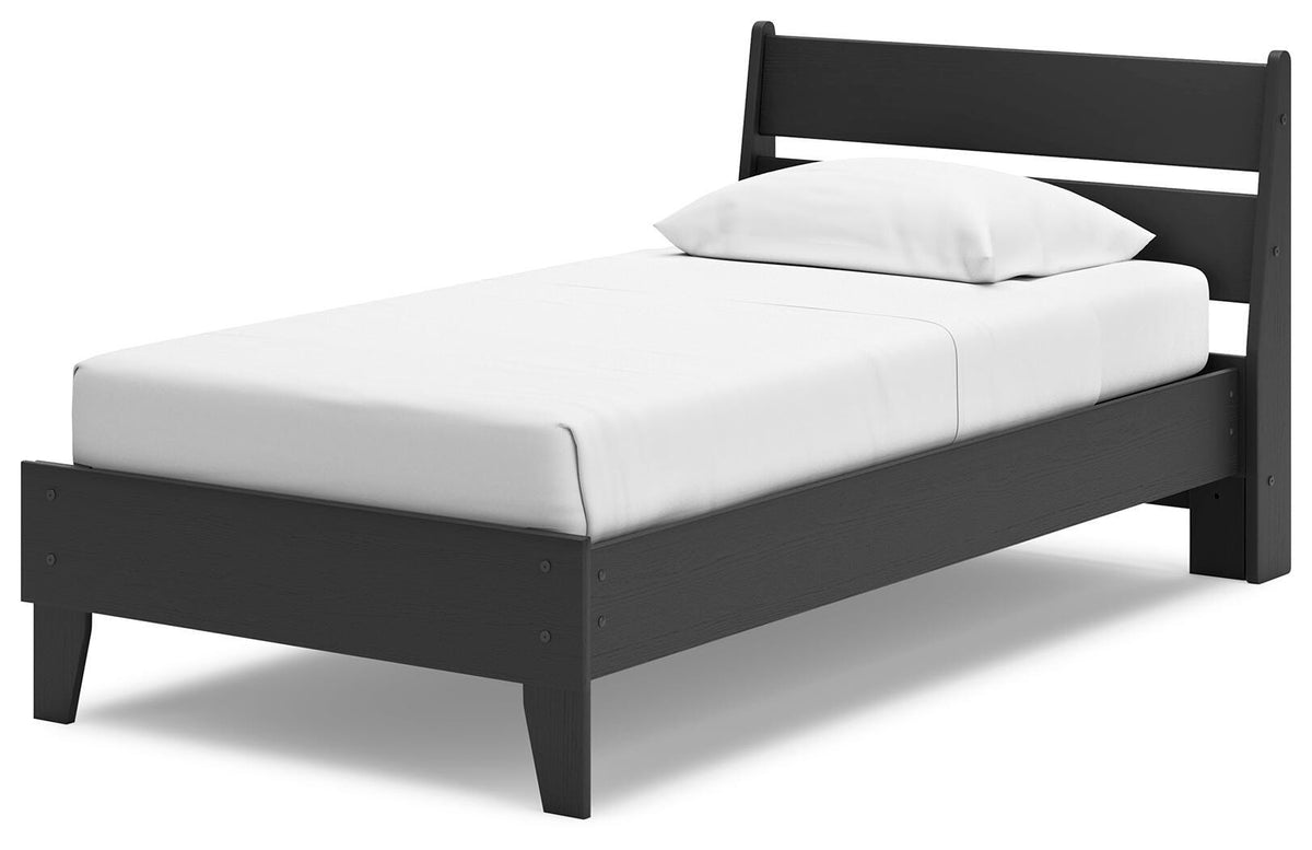 Socalle Twin Panel Platform Bed and Dresser