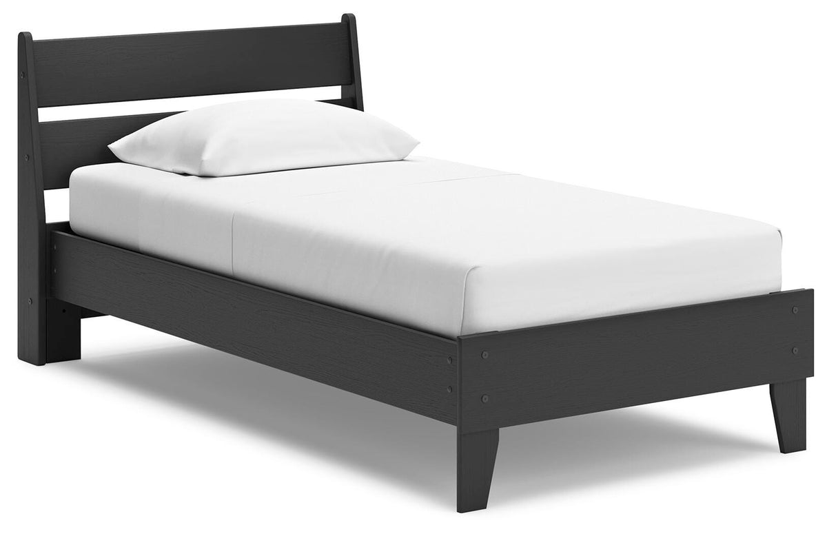 Socalle Twin Panel Platform Bed and Dresser
