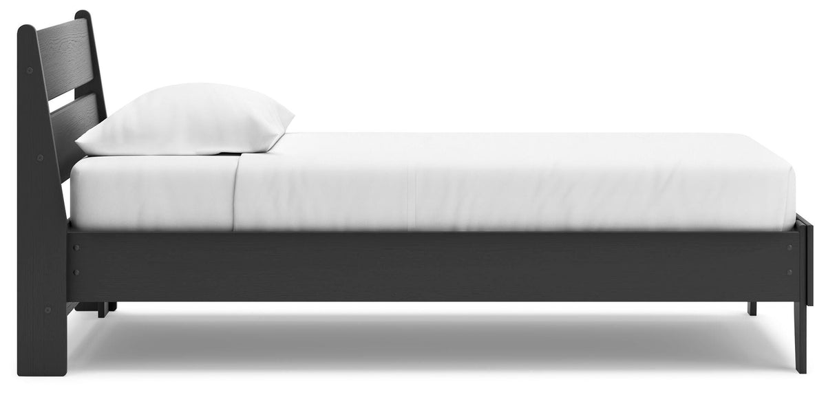 Socalle Twin Panel Platform Bed and Dresser