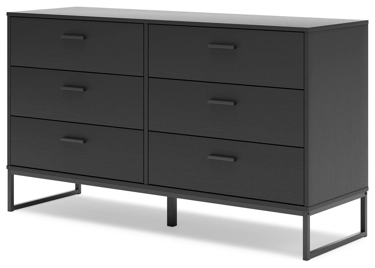 Socalle Twin Panel Platform Bed and Dresser