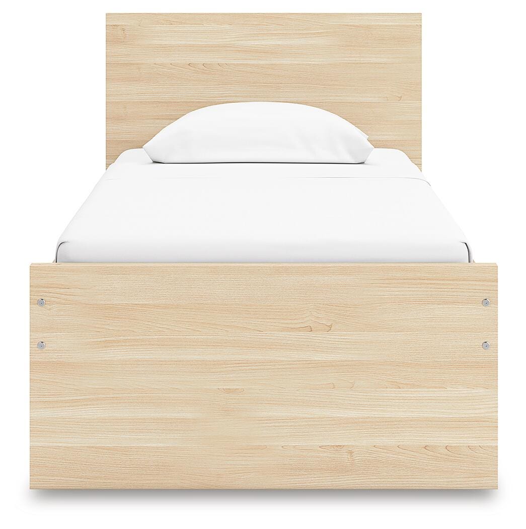 Onita Twin Panel Platform Bed with 1 Side Storage