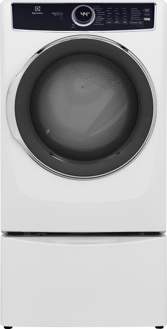 Electrolux ELFE7537AW - Front Load Perfect Steam™ Electric Dryer with Predictive Dry™ and Instant Refresh – 8.0 Cu. Ft.