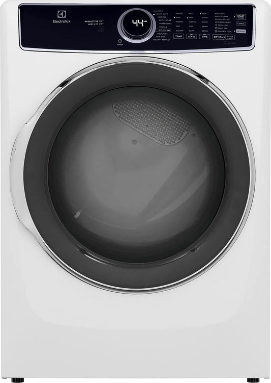 Electrolux ELFG7537AW - Front Load Perfect Steam™ Gas Dryer with Predictive Dry™ and Instant Refresh – 8.0 Cu. Ft.