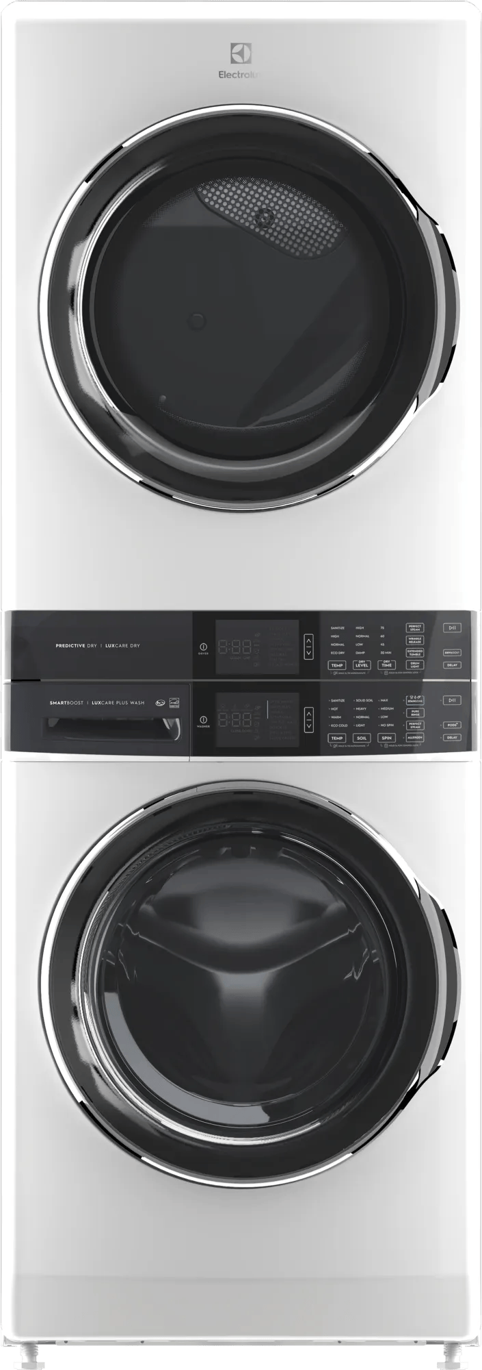 Electrolux ELTG7600AW - Laundry Tower Single Unit Front Load 4.5 Cu. Ft. Washer & 8 Cu. Ft. Gas Dryer