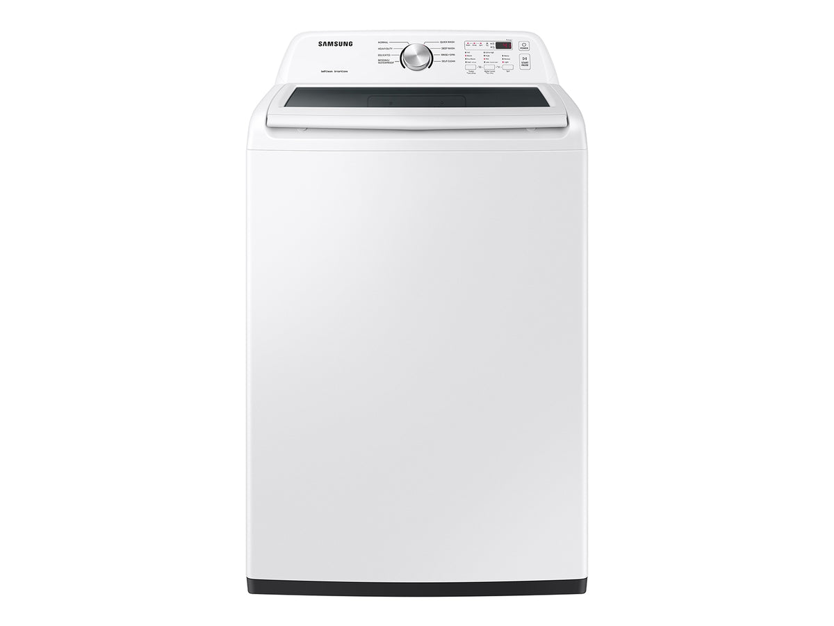 Samsung WA44A3205AW - 4.4 cu. ft. Top Load Washer with ActiveWave™ Agitator and Soft-Close Lid in White