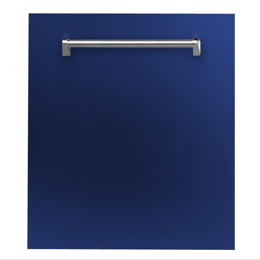 ZLINE DP-BG-24 - 24" Dishwasher Panel with Traditional Style Handle in Blue Gloss
