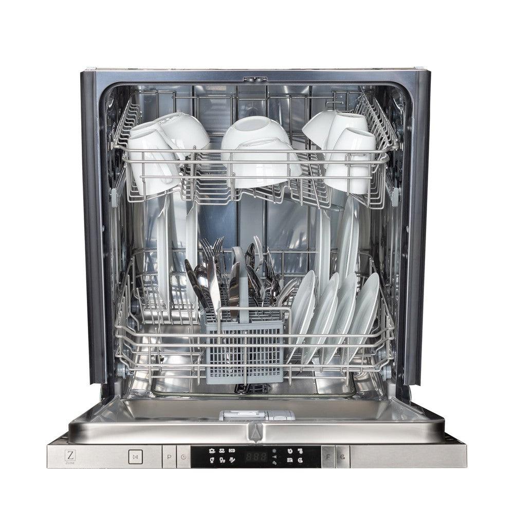 ZLINE DP-BG-24 - 24" Dishwasher Panel with Traditional Style Handle in Blue Gloss
