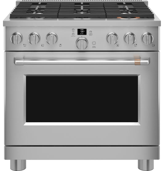 Cafe CGY366P2TS1 - CAFÉ™ 36" Smart All-Gas Commercial-Style Range with 6 Burners (Natural Gas)