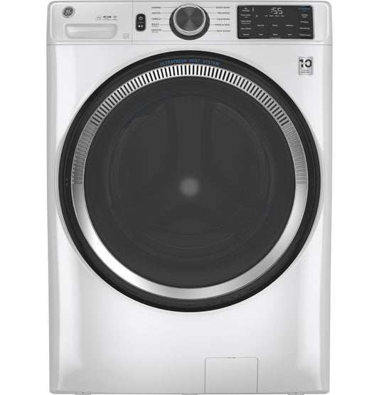 GE GFW550SSNWW - GE® ENERGY STAR 4.8 cu. ft. Capacity Smart Front Load ® Washer with UltraFresh Vent System with OdorBlock™ and Sanitize w/Oxi