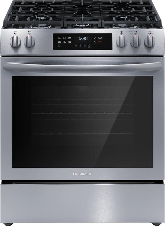 Frigidaire FCFG3083AS - 30" Front Control Gas Range with Convection Bake