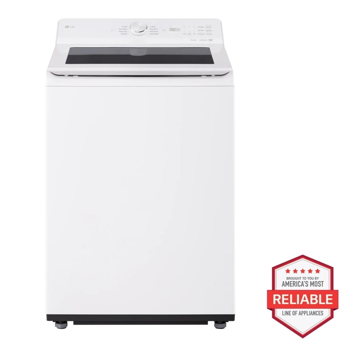 LG WT8205CW - 4.8 cu. ft. Mega Capacity Smart Top Load Washer with 4-Way Agitator, EasyUnload & AI Sensing