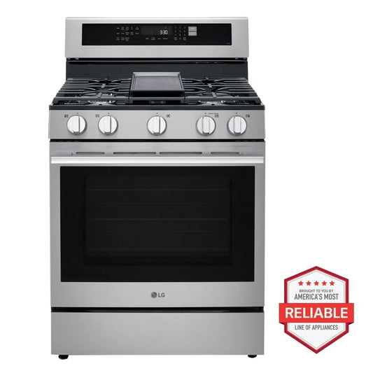 LG LRGN6325X - 6.3 cu. ft. Smart Wi-Fi Enabled Probake Convection Gas Range with Air Fry & EasyClean