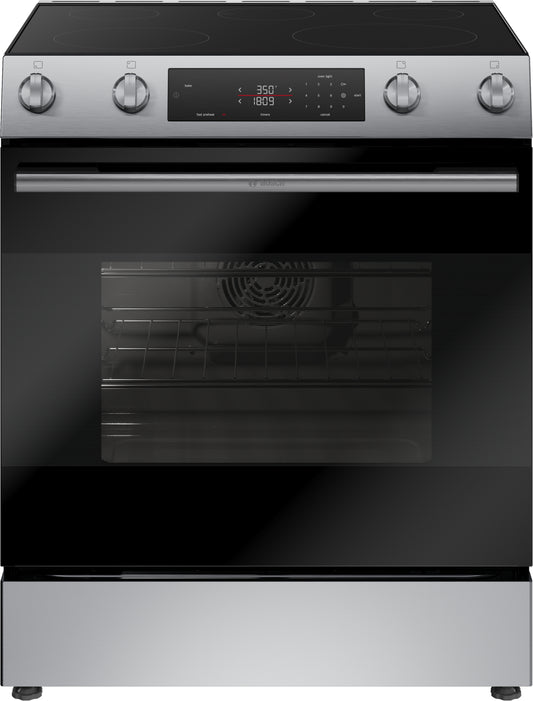 Bosch HEF1050MU - 100 Series, Electric Freestanding Range, 30'', Stainless Steel