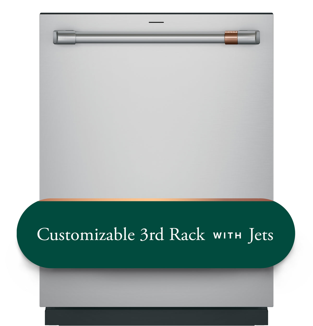 Cafe CDT858P2VS1 - CAFÉ™ CustomFit ENERGY STAR Stainless Interior Smart Dishwasher with Ultra Wash Top Rack and Dual Convection Ultra Dry, 44 dBA