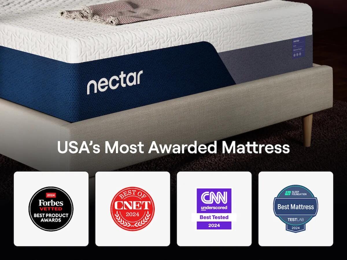 Nectar Luxe Memory Foam Twin XL Mattress