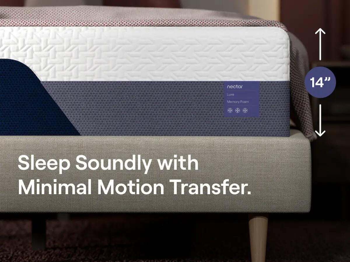 Nectar Luxe Memory Foam Twin Mattress