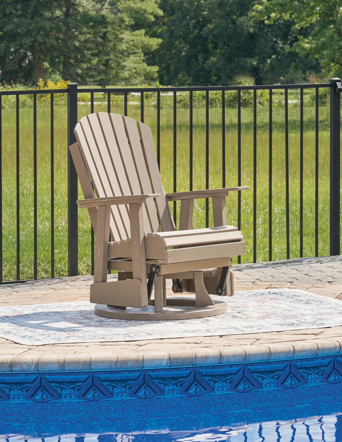 Hyland Wave Outdoor Swivel Glider Chair