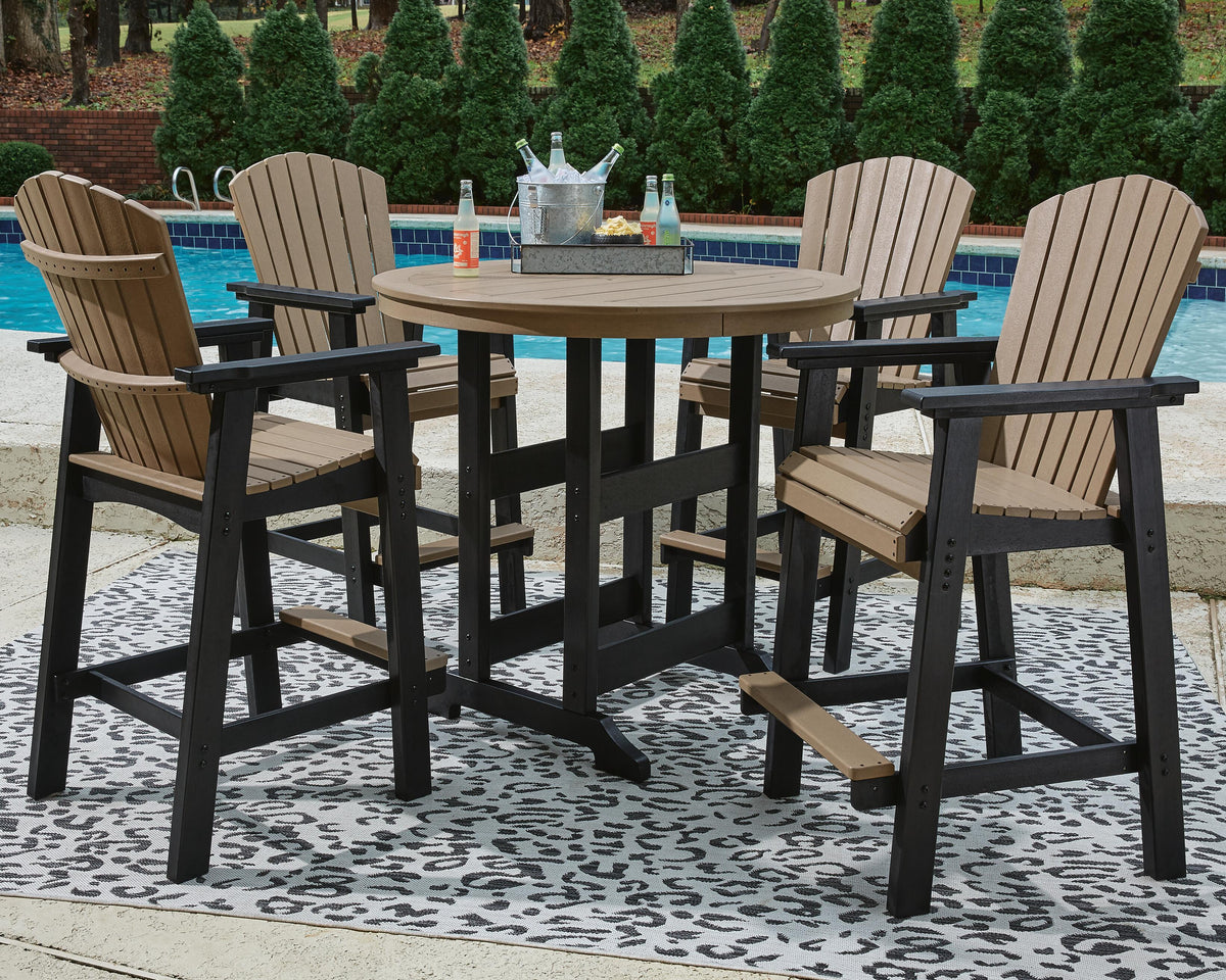 Fairen Trail Outdoor Counter Height Dining Table with 2 Barstools