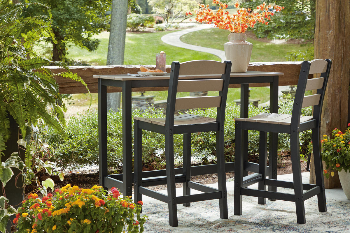 Shoreline Beach Outdoor Counter Table and 2 Barstools
