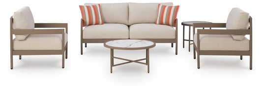 Bluff Trail Outdoor Love/Chairs/Tables Set (Set of 5)