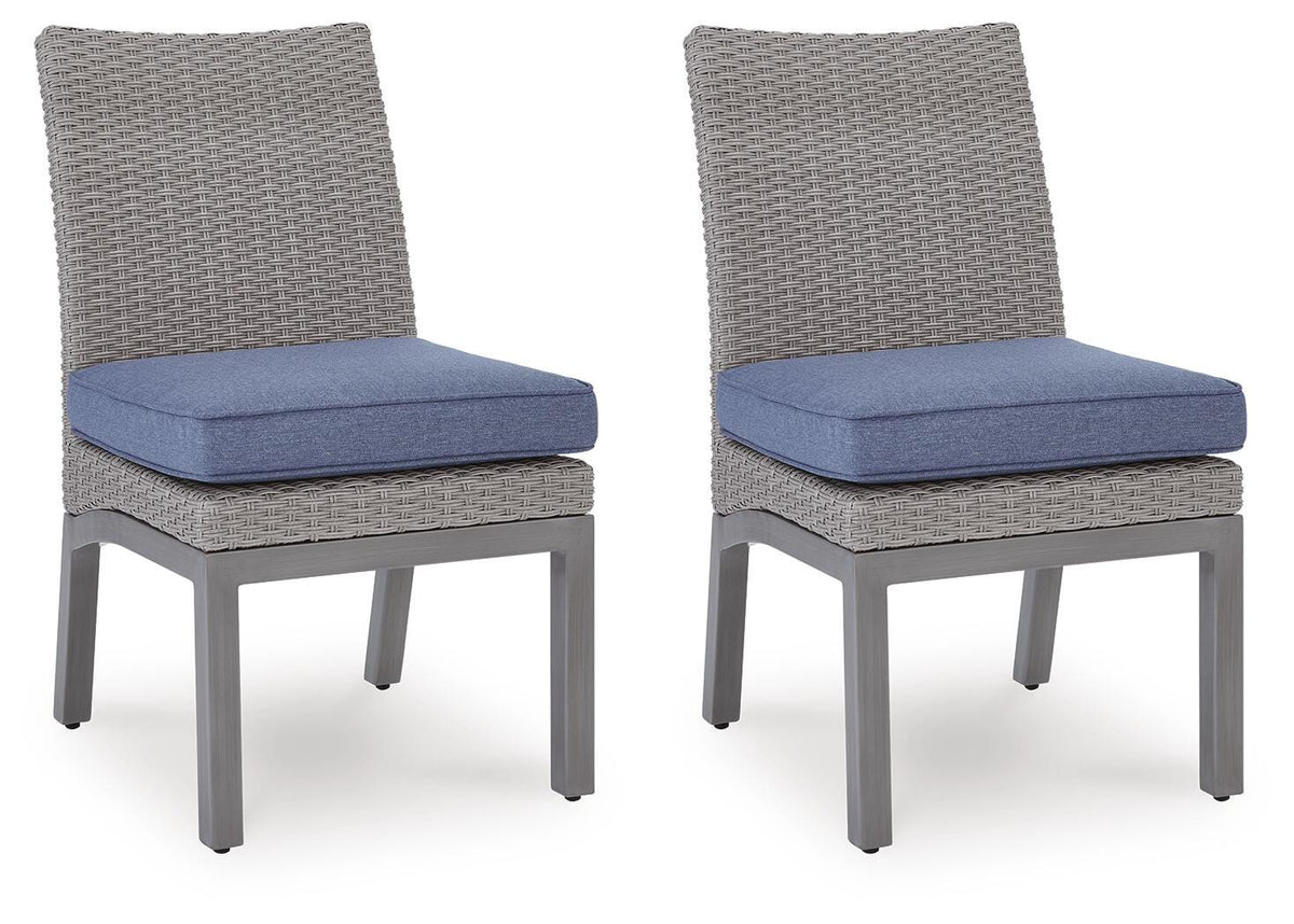 Half Moon Beach Outdoor Side Chair with Cushion (Set of 2)