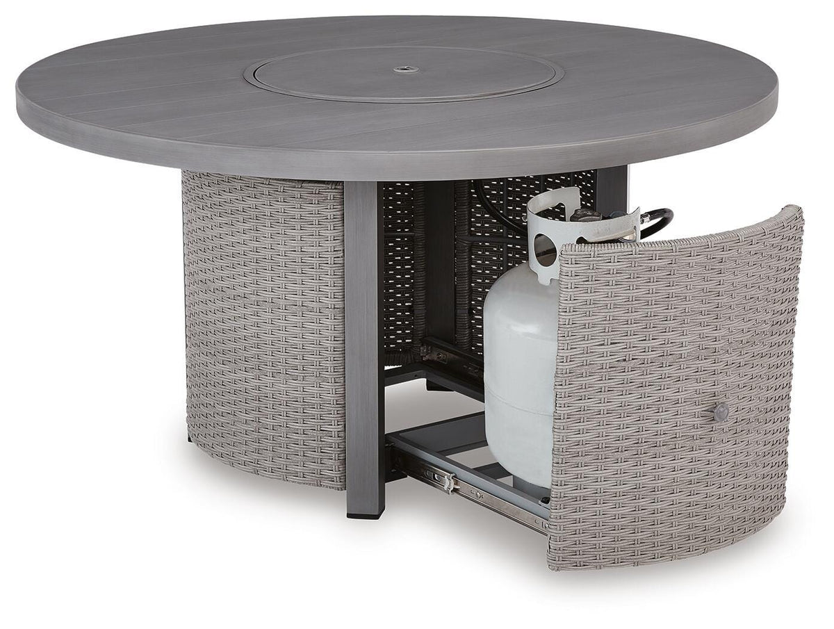Half Moon Beach Outdoor Fire Pit Table