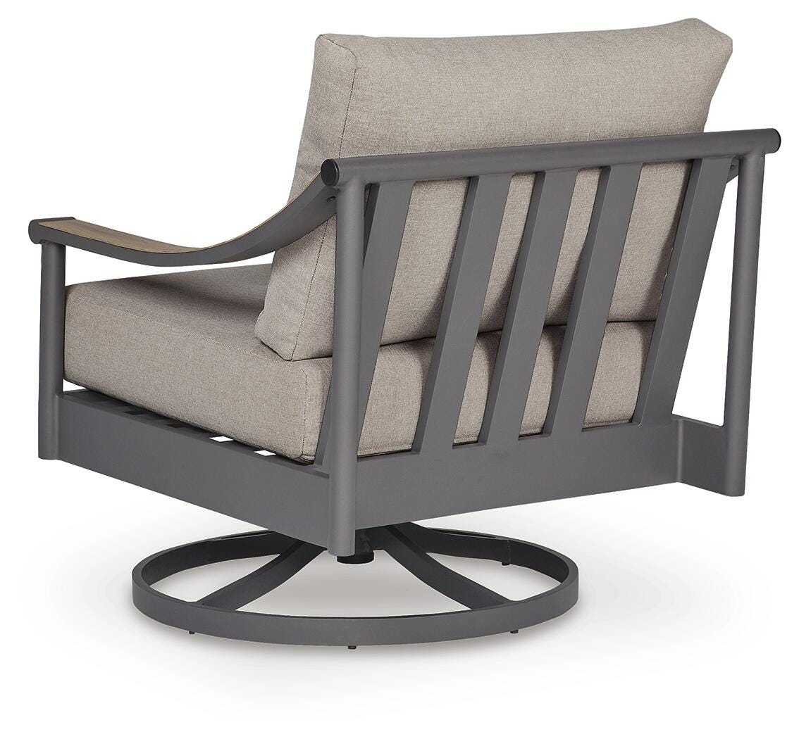 Ocean Beach Outdoor Swivel Lounge with Cushion