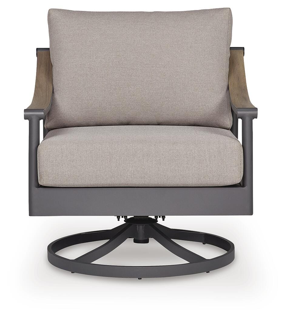 Ocean Beach Outdoor Swivel Lounge with Cushion