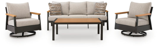 Carmel Highlands Outdoor Sofa/Chairs/Table (Set of 4)