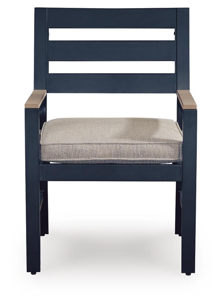 East Beach Outdoor Arm Chair with Cushion (Set of 2)