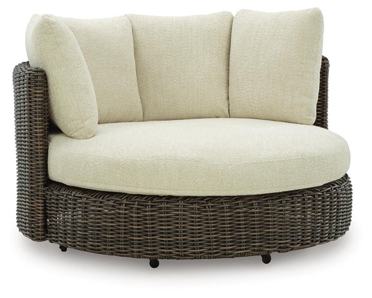 Kimora Outdoor Swivel Lounge Chair with Cushion