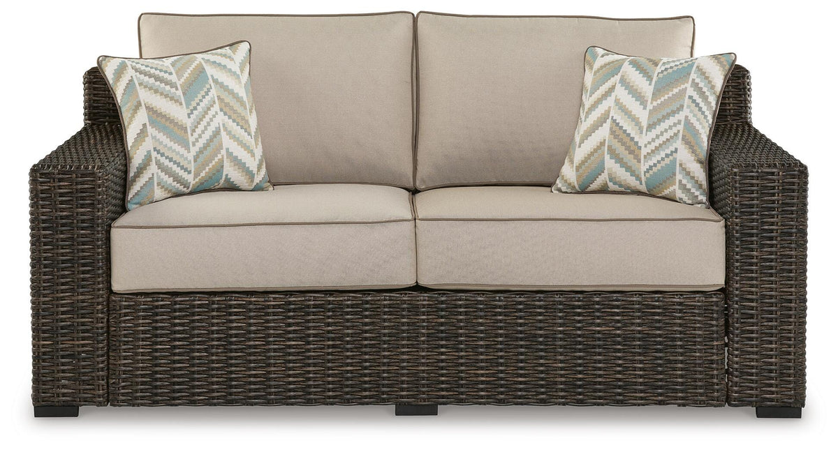 Coastline Bay Outdoor Loveseat with Cushion