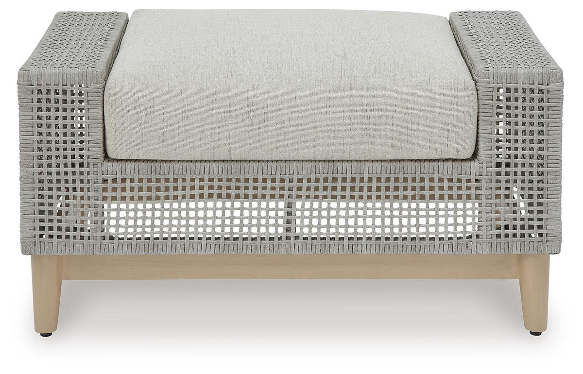 Seton Creek Outdoor Ottoman with Cushion