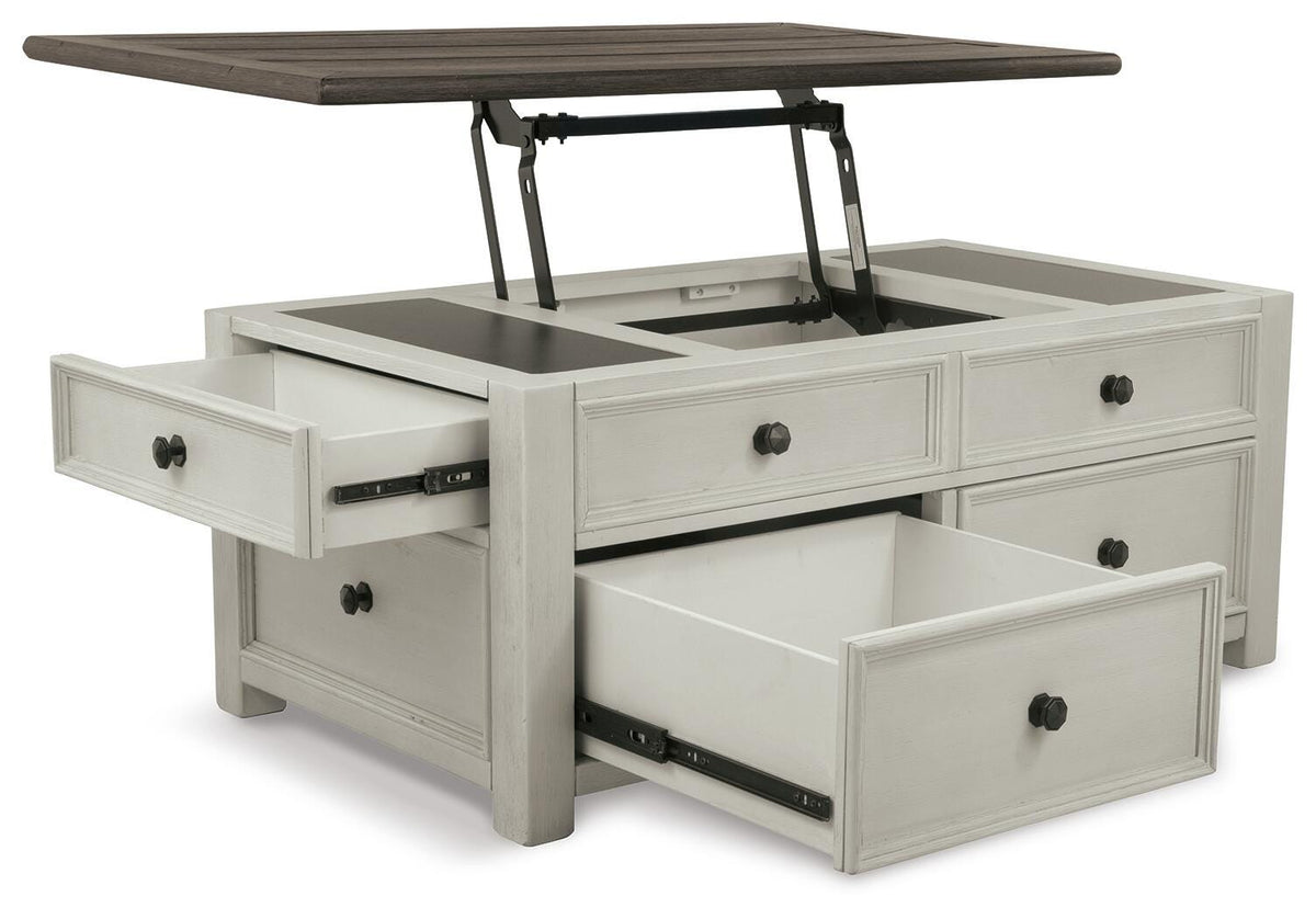 Bolanburg Coffee Table with End Table and Chairside End Table
