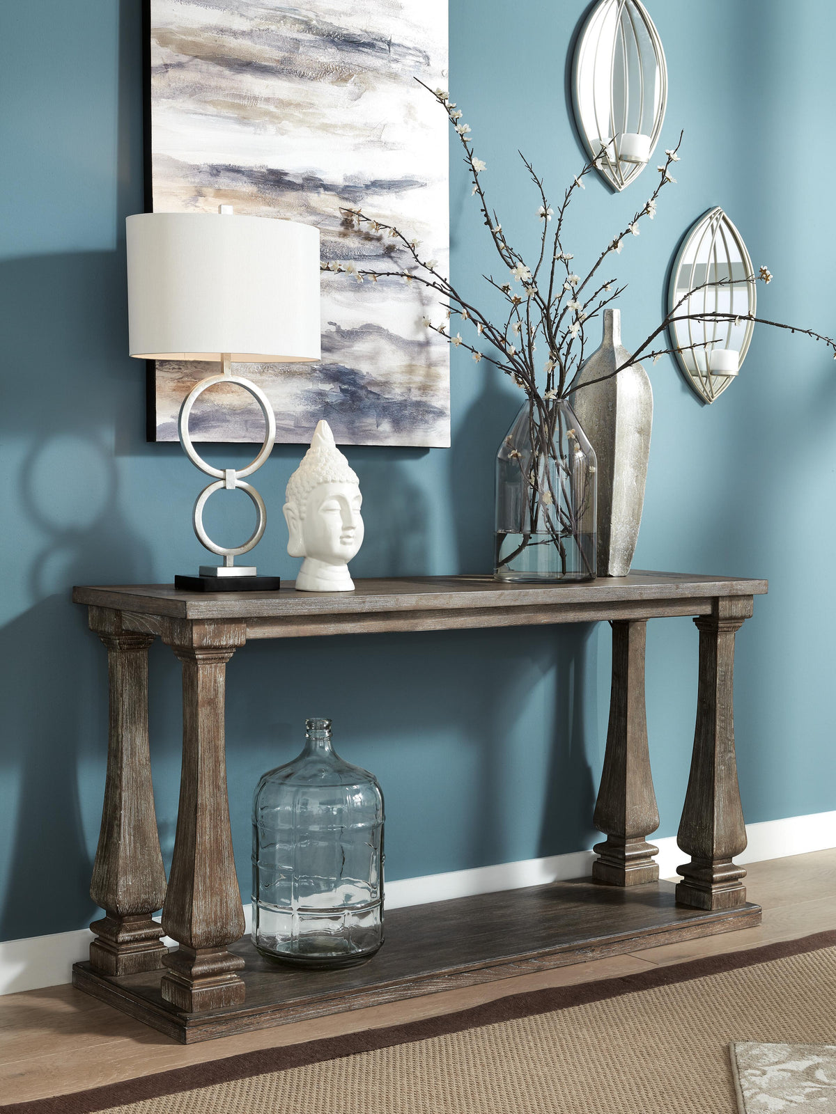 Johnelle Coffee Table, 2 End Tables and Sofa Table
