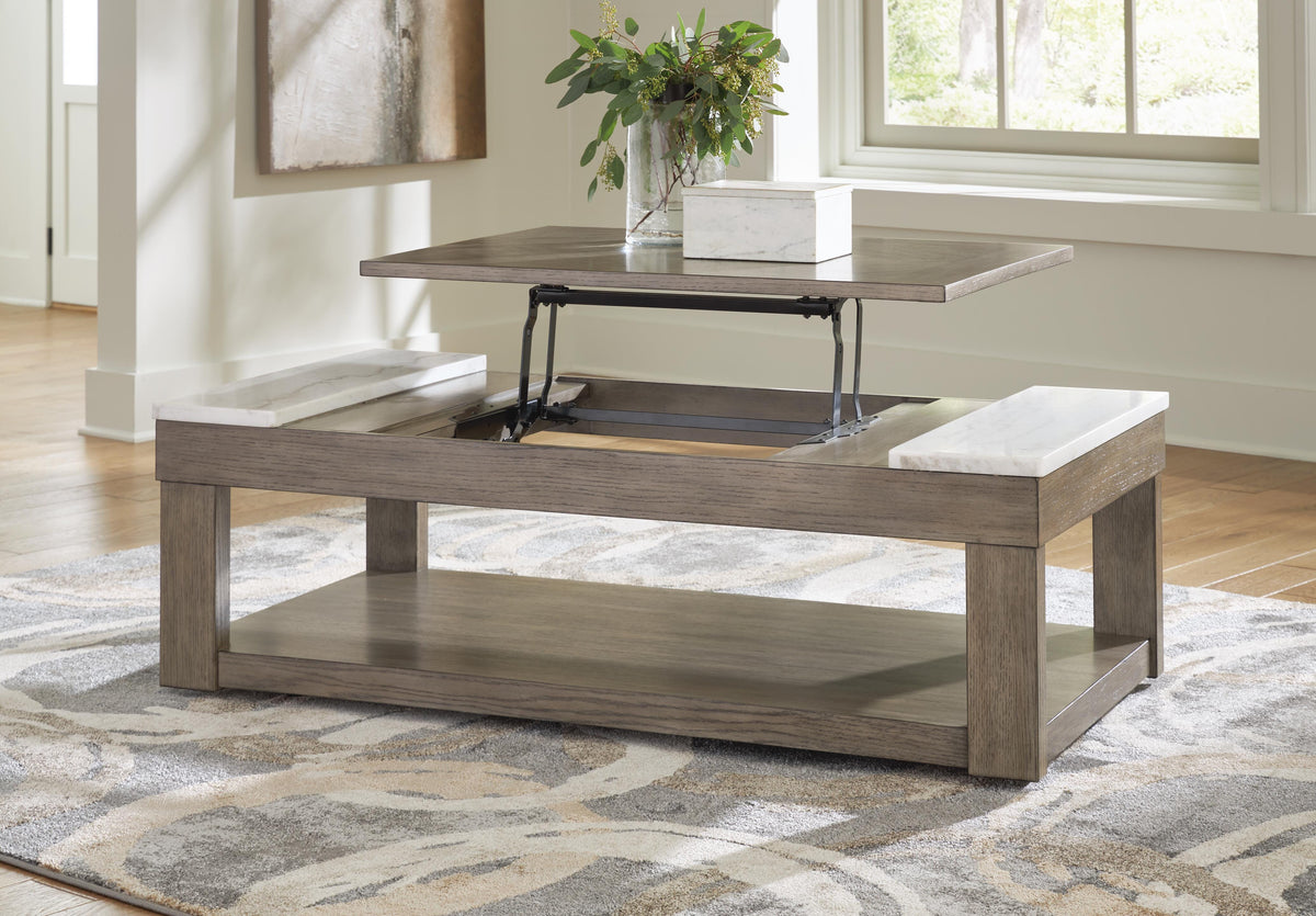 Loyaska Lift-top Coffee Table and 2 End Tables