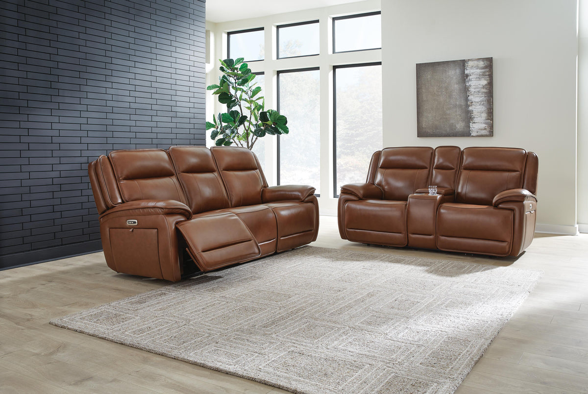 Healy Pier Power Reclining Sofa and Loveseat