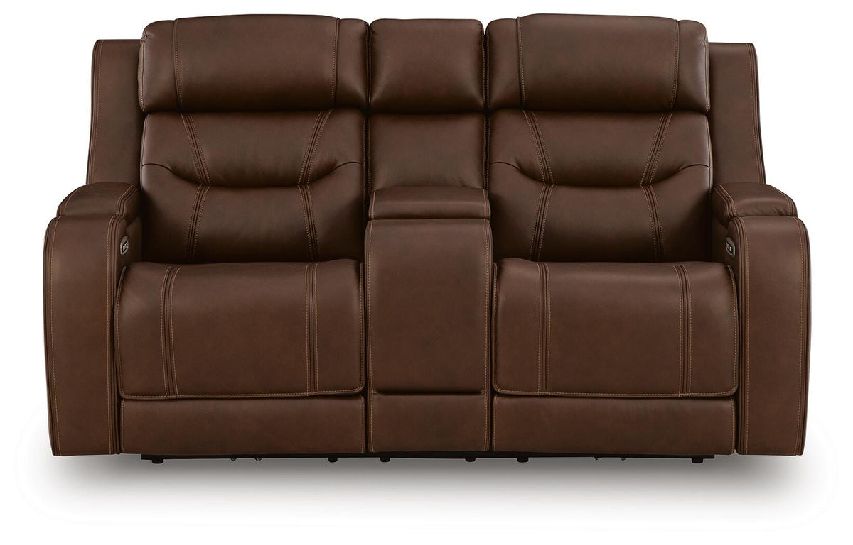 Knightington Power Reclining Loveseat with Audio Seating