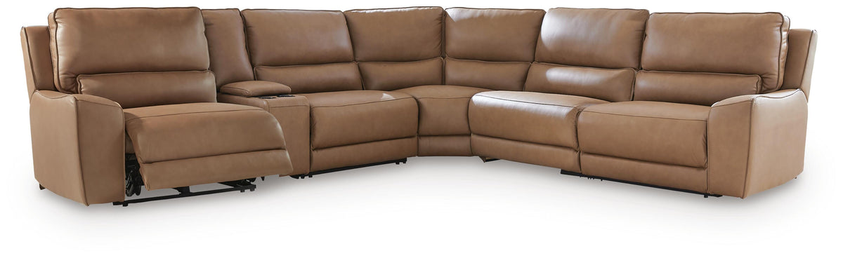 DeepWakes 6-Piece Reclining Sectional with Storage Console