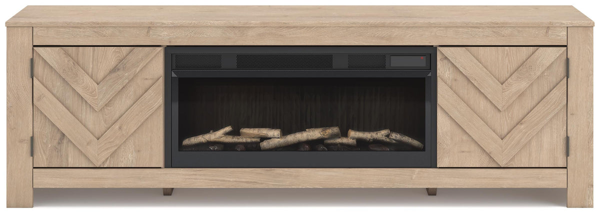 Cayboni 71" TV Stand with Electric Fireplace
