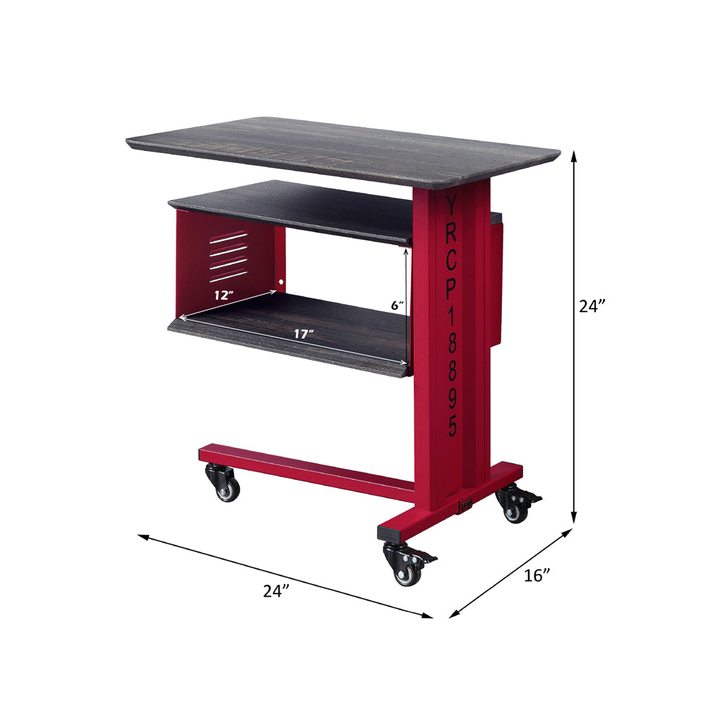 Cargo Accent Table w/Wall Shelf